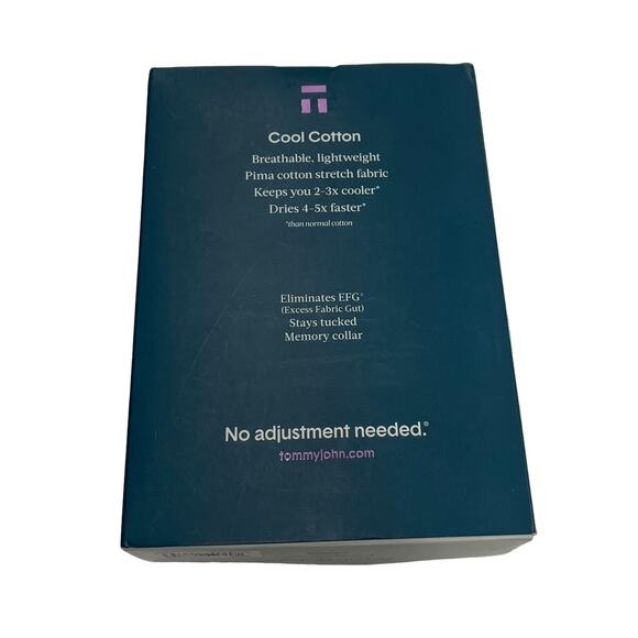 7-26 TOMMY JOHN Men's Top Crew Cool Cotton White 2XL - Picture 6 of 7